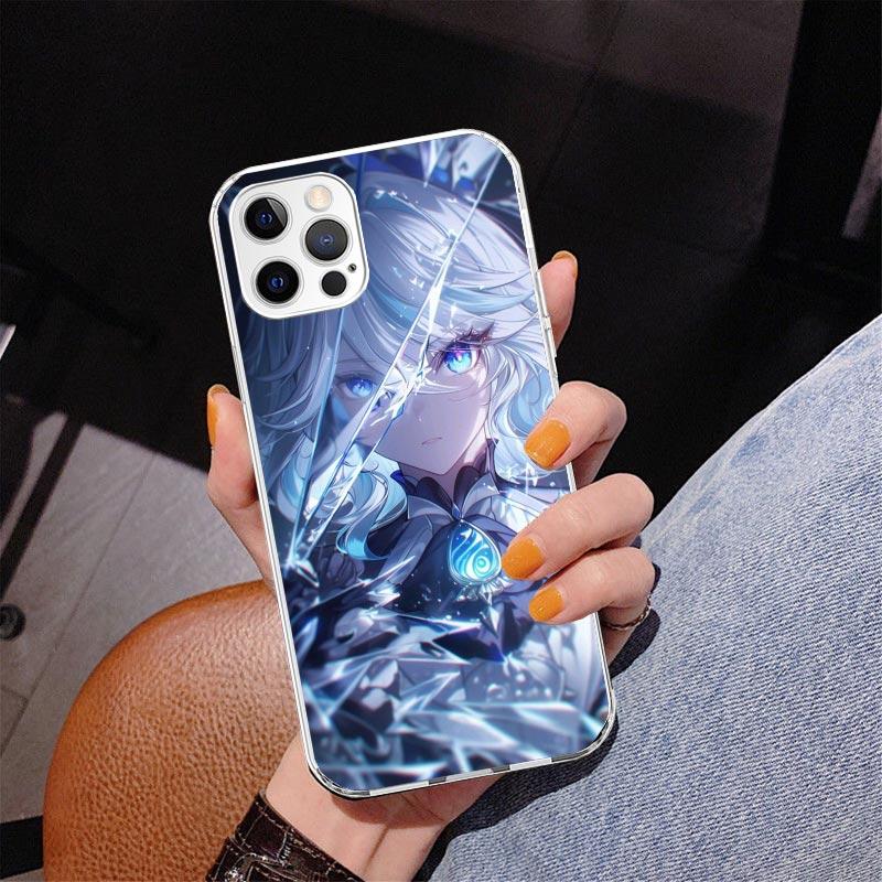 Genshin Impact Furina Phnoe Case for Iphone 17 Air 16 16E 11 12 13 Mini 14 Plus 15 Pro Max 7 8 + SE 2020 Phone Cover Coque