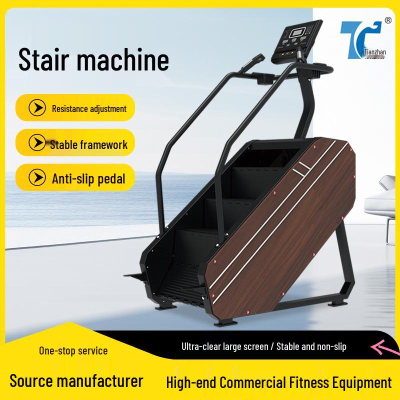Commercial Stair Climber with LCD/LED Display – Gym Cardio Machine