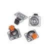 4Pcs Universal Wheel Furniture Caster Soft Rubber 360 Degree Rotation Heavy Duty Casters For Trash Storage Boxes