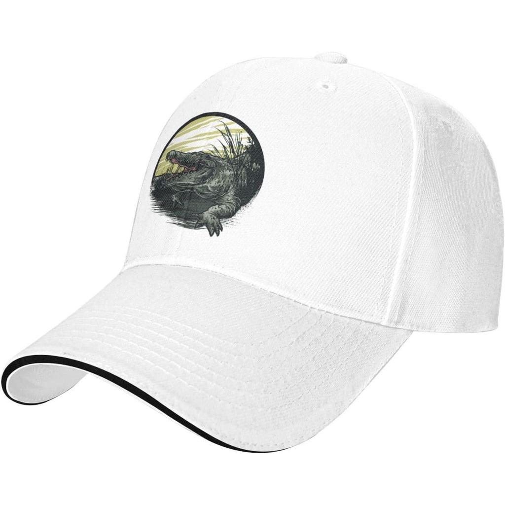Fierce Crocodile Baseball Cap Unisex Women Polyester Sun Hat Adjustable Outdoor Casual Cap