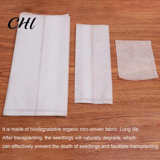 Outdoor 100Pcs -Degradable Corrosion Resistant Gardening Supplies Non-woven Fabric Nursery Bag Pot