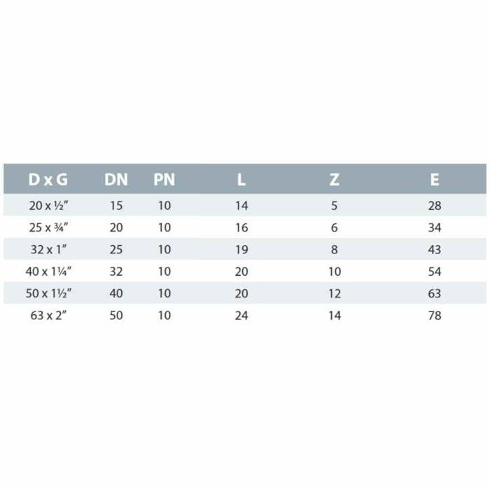 Coude PVC 45° Fileté 1/2 Pouce PN10