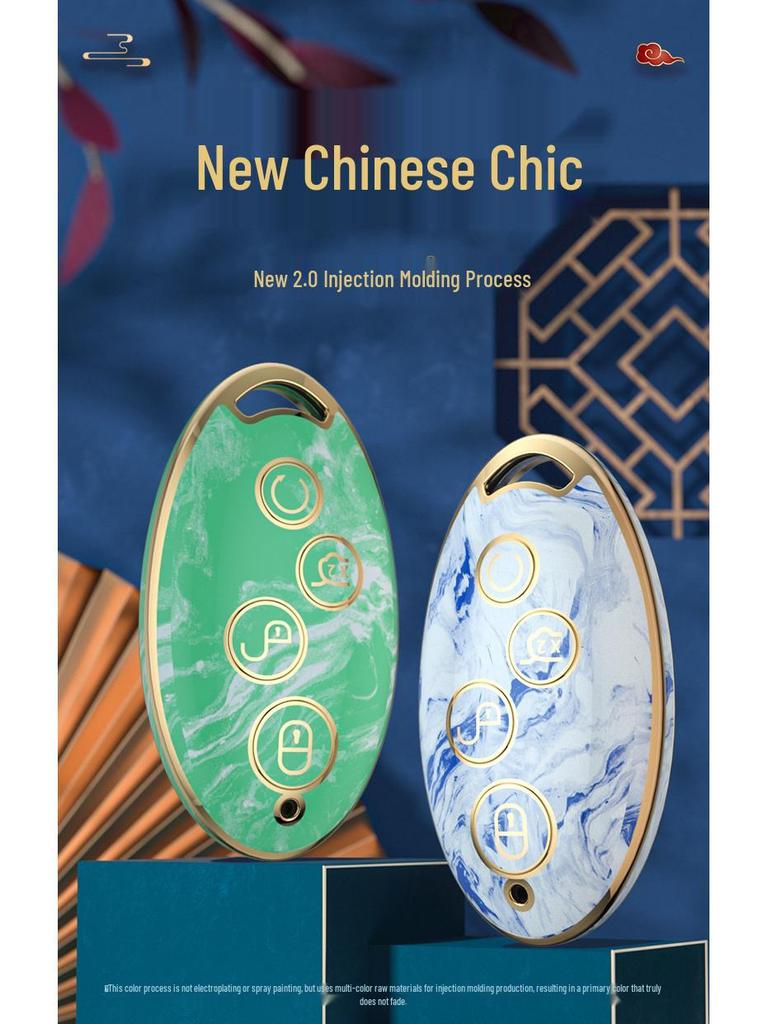 BYD Autoschlüsselhülle – TPU-Vollschutz für Yuan S7, Song Plus, Song Max, Qin Pro