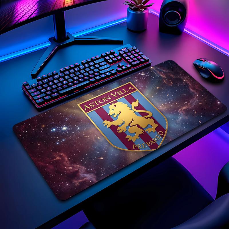 Tappetino per Mouse Stampa Calcio Aston Villa Non?Tappetino Antiscivolo in Gomma per Scrivania Impermeabile Mousepad da Gioco per Laptop Ufficio Desktop