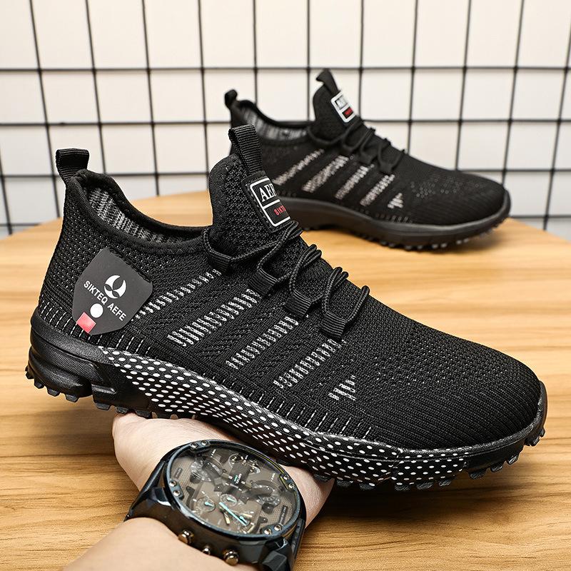 New Men's Shoes Large Size Sports Ultra-light Soft Sole Fashion Sports Students Casual Shoes Net Men's Shoes