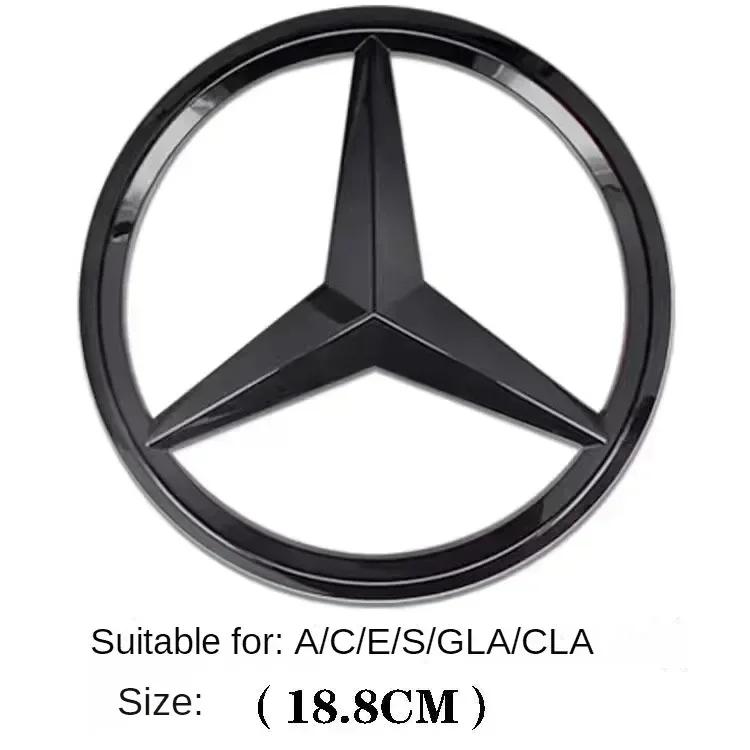

1 шт. АБС пластик Наклейка-эмблема на решетку радиатора автомобиля для Mercedes Benz W204 W205 W210 W211 W212 W213 C E Class GLA GLK ML GLC GLE