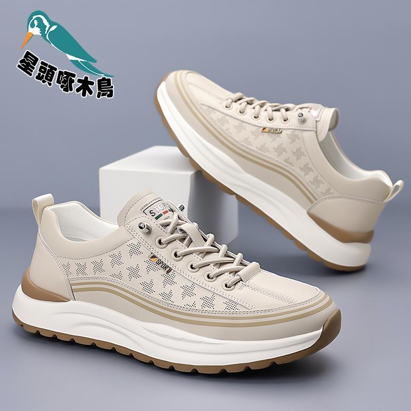 

New summer men s shoes breathable sports men s trend versatile white shoes men s board shoes 44