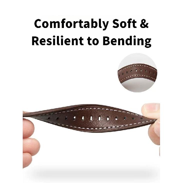 20mm 22mm Leather Watch Band Watch Strap- Soft Durable Water-proof for Samsung Galaxy Watch Huawei Watch Xiaomi Watch Garmin Watch Amazfit Watch