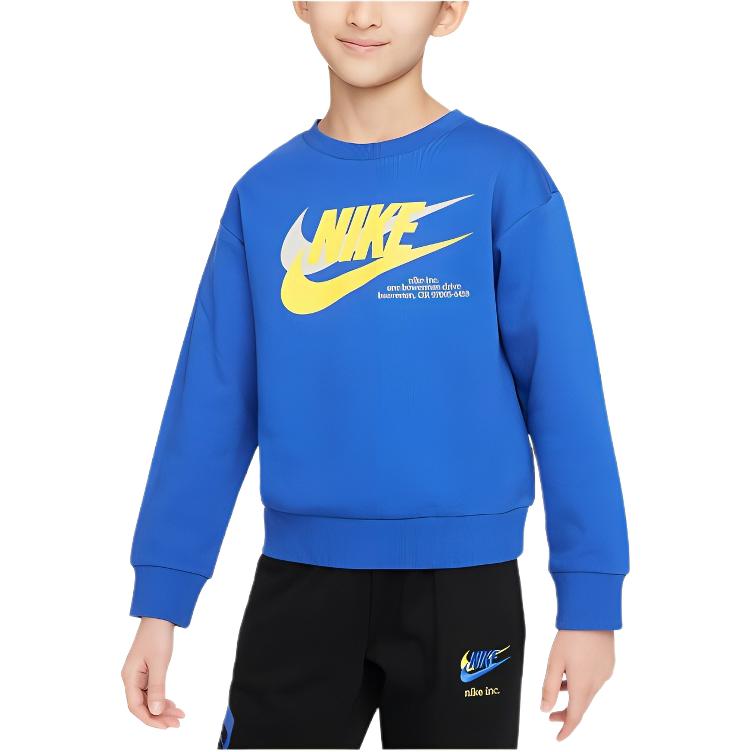 Nike Kids Sweatshirts Crew Neck Moderate FJ6525-480 XS