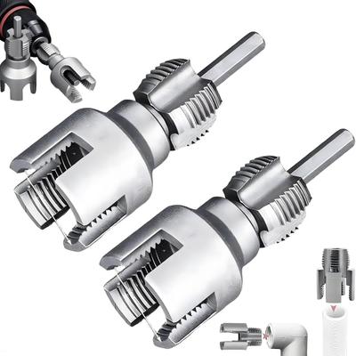 Pipe Thread Cutting Tools PVC Pipe Threader Kit Integrated Dual-Function Internal External Pipe