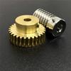 0.8M 304 Stainless Steel Worm Brass Gear Turbine Worm Gear Set 1:20/30/40/50/60 Teeth Industrial Accessories 1set (Color : Worm 5mm, Size : 20