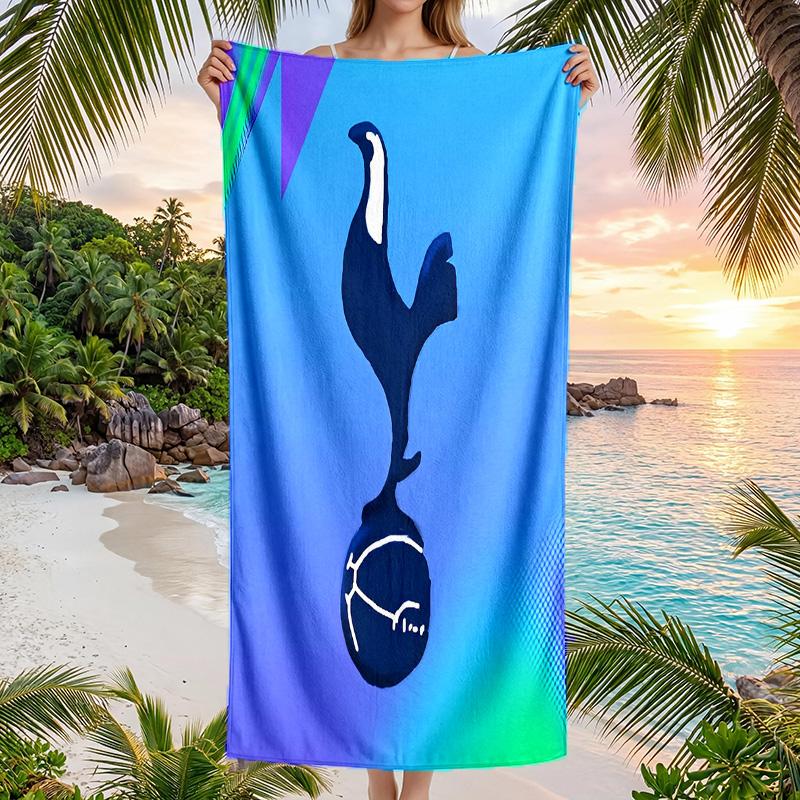 Asciugamano da Spiaggia Tottenham Hotspur Morbido Microfibra Asciugamano Estivo Asciugatura Rapida Assorbente per Spiaggia Piscina Viaggio
