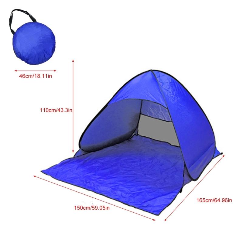 Portable Outdoor Automatic Quick Open Tent Waterproofs Camping Tent 2-3 Persons Beach Tent for Travel Hiking Backpacking