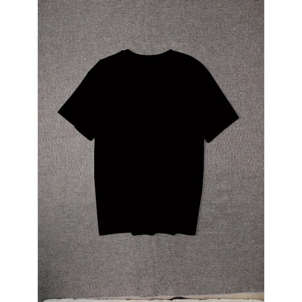 European Sizes A Easy Paris Print Summer Romantic T-Shirt for Outdoor Casual Fashion, Perfect for Men'S Streetwear