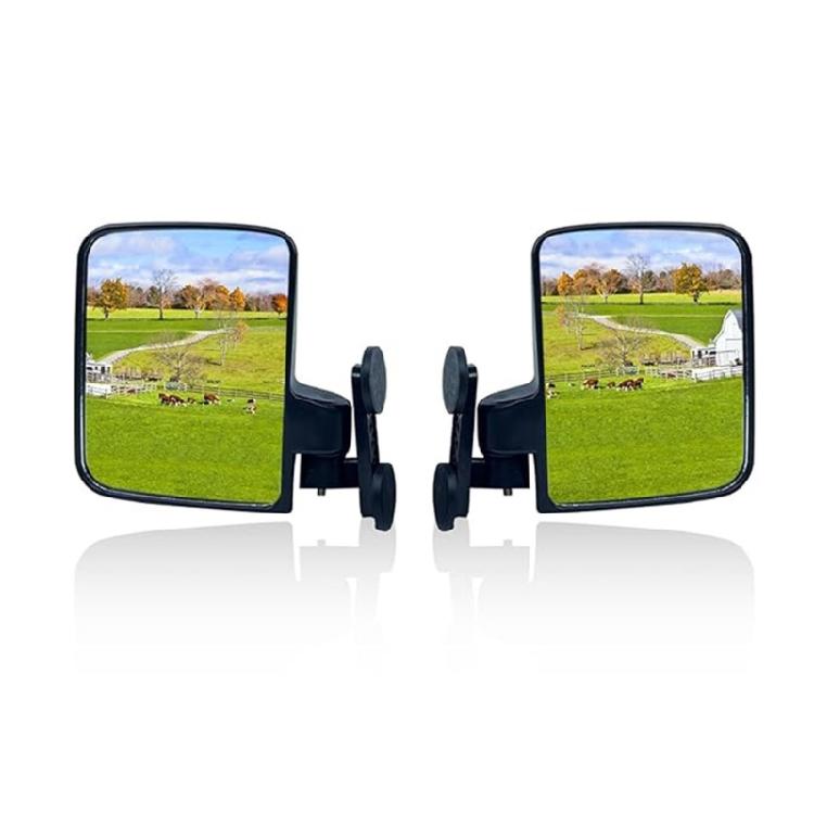 Adjustable Rearview Mirror Golf Cart Replacement Side Mirrors with Screws Gasket Magnetic Side Mirrors Easy Installation
