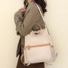 Backpack Women's Solid Color Commuter Backpack Large Capacity Contrast Color Bag
