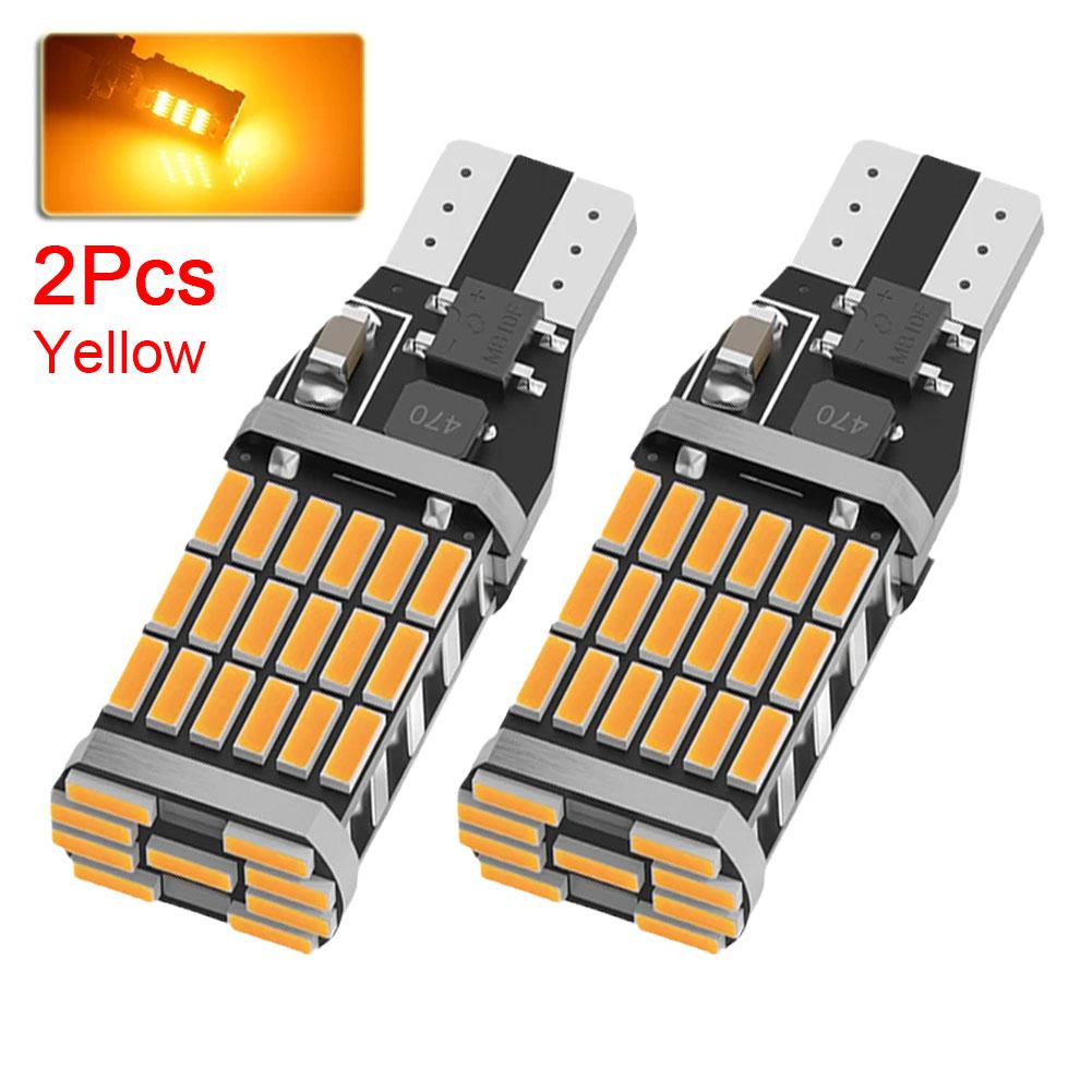 2PCS T15 W16W 921 912 LED Bulbs High Power Super Bright 1200LM Replace For Car Reversing Light White