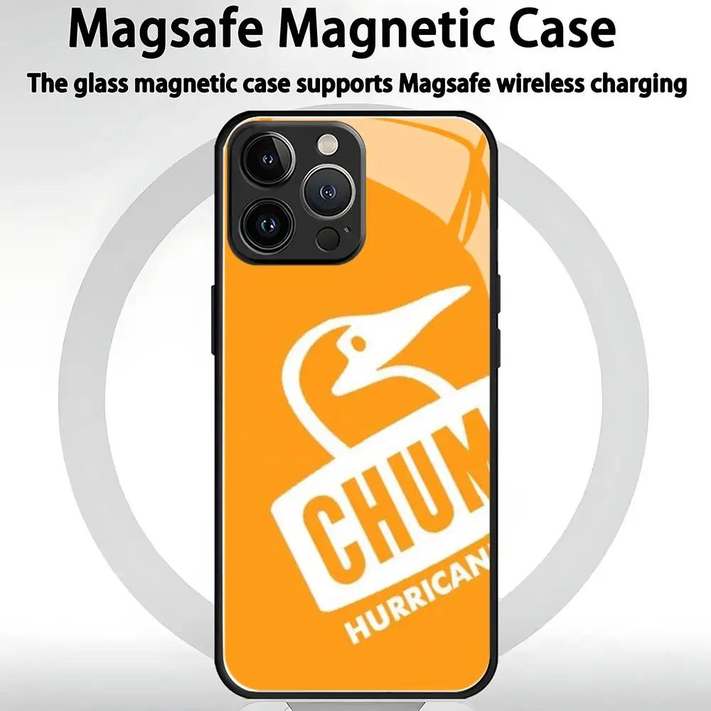 GTO Clothing Brand fashion C-ChumsES Phone Case For iPhone 16 15 14 13 12 11 X XR XS 8 Plus Mini Pro Max Glass Magnetic Case