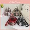 Shelliemay Simple Duffy Plaid Lightweight Canvas Bag Girls Backpack Commute