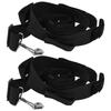 2Pcs Adjustable Vehicle Mounted Fishing Rod Rack Fixed Belt Hook and Loop 7?Hole Polyester