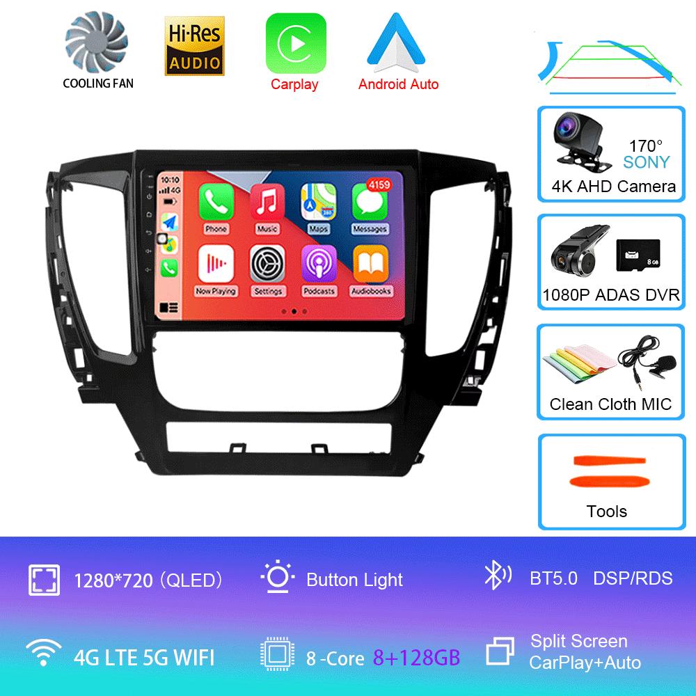 For Mitsubishi Pajero Montero Sport 3 2015-2021 Car Multimedia Radio GPS DPS IPS CarPlay 360 Panoramic Optical Android 14