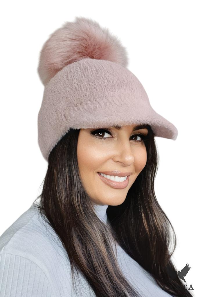 Koryna Warm Women' Cap with Baseball Cap, Orchid Color