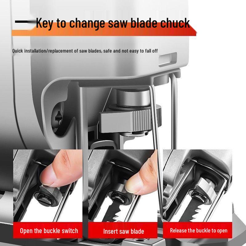 Multi-Functional Electric Jigsaw & Scroll Saw: Versatile Handheld Woodworking Tool