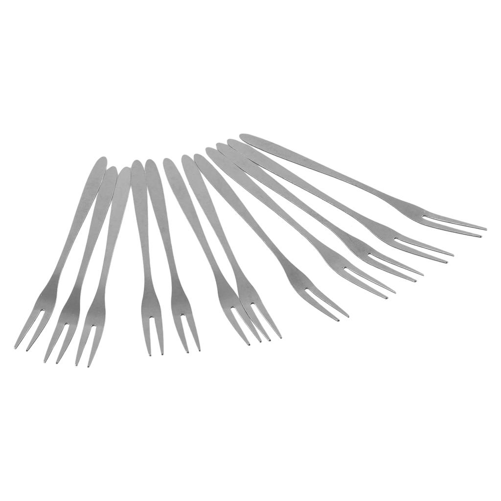 12.8*0.9cm Fruit Fork 5pcs Camping For Family Restaurant