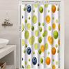 1pc Simple Fruits Shower Curtain with Metal Grommets, Polyester Bath Curtain Widow Curtain Bathroom Decor & Accessories