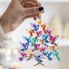 Hummingbird Christmas Ornament Colorful Stack Bird Simulated Bird Decoration Pendant Hanging Tree Ornaments Christmas Decor
