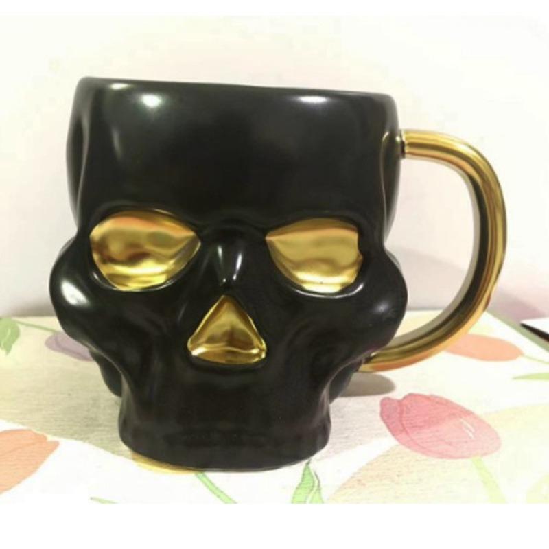 Skull Bar Waterbeker Creatieve Mok Keramische Beker Kantoor Koffiekop Eenvoudige Streek Moderne Niche Beker 580ml