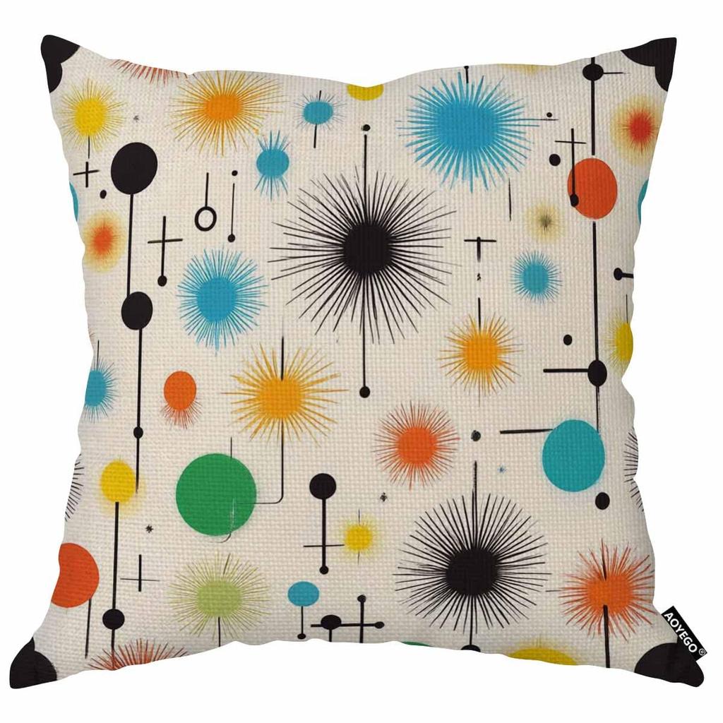 Rustic Star Pillow Cover Vintage Farmhouse Cushion Case Country Western Home Decor Barn Star Throw Pillow