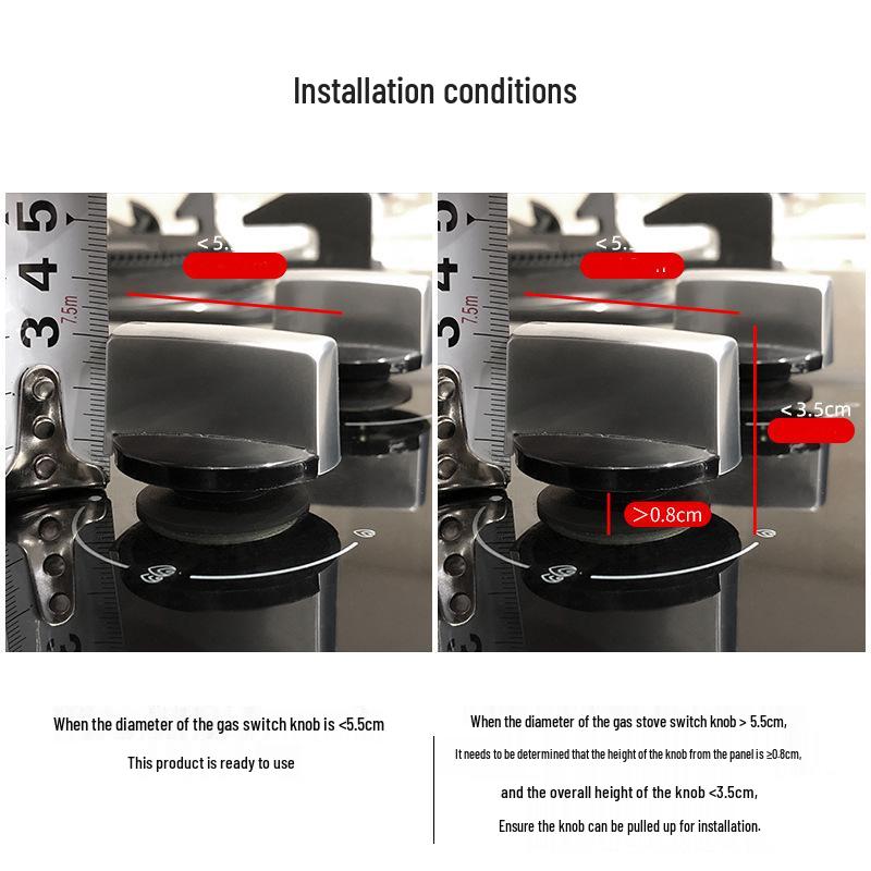 Gas Stove Knob Protective Cover - Anti-Dirt & Child Safety Guard