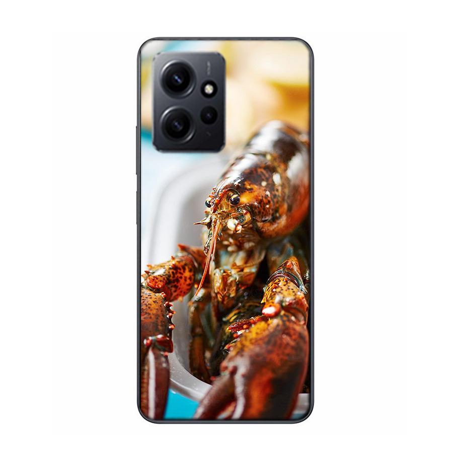 Live Lobster Phone Case For Redmi 12 13C 12C 15C 9 10 10C Note 13 Pro Plus 14 15 Pro 9T 9C 9A TPU Soft Cover Clear Cell Cases Sh