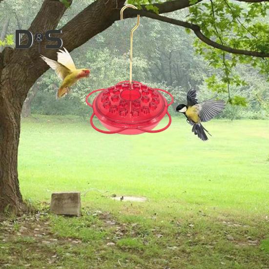 Bird Feeder Flower Shape Design Hummingbird Feeder All-Weather Water Drinker Integrated Flower Core Soaking Bird Feeder