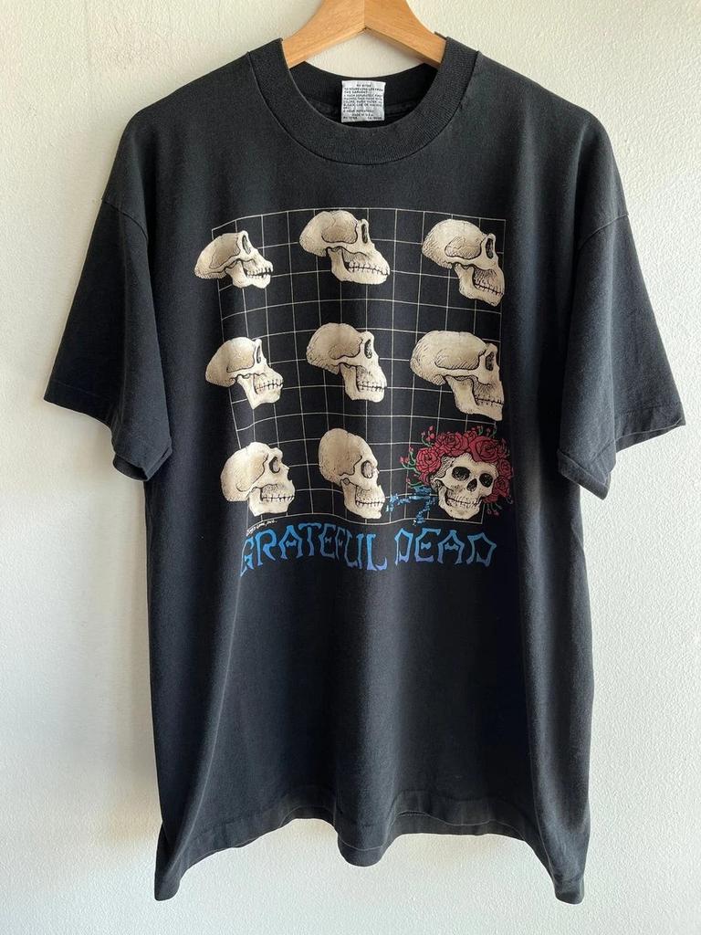Vintage 1993 Grateful Dead Evolution vtg black short sleeve T-Shirt QT4132