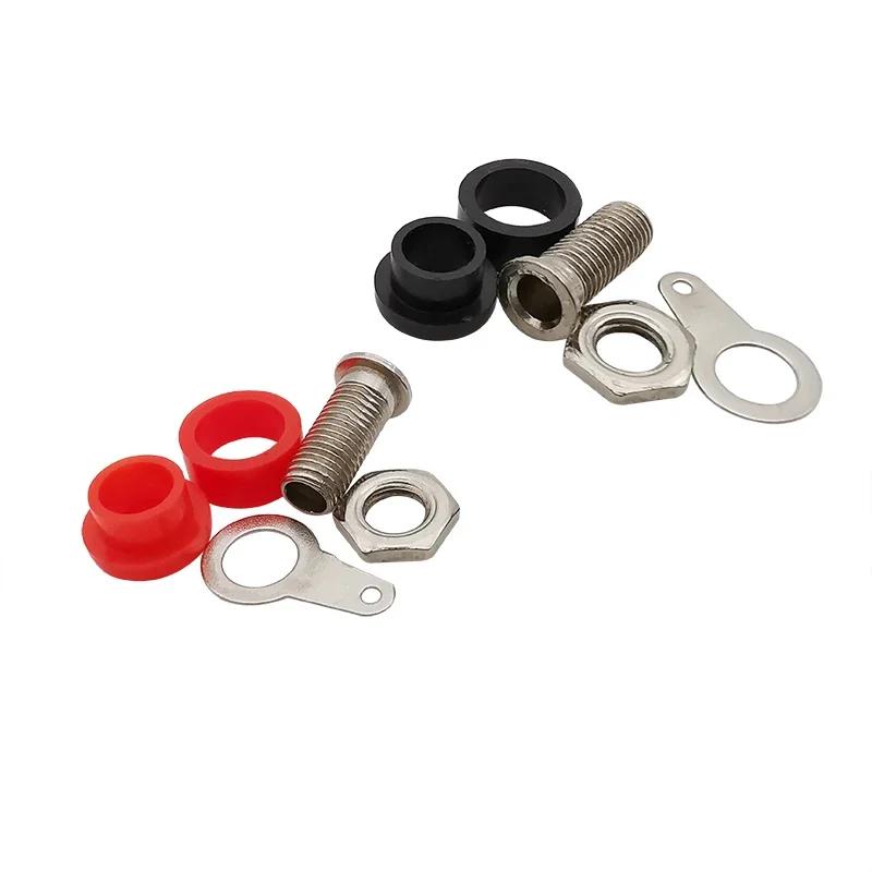 10Pair 4mm Banana Plug Male and Female Banana Jack Panel Mount Banana Socket Terminal Connector Adapter Red Black