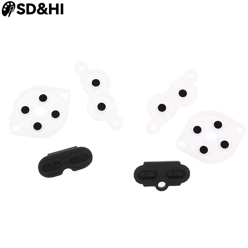 1set Rubber Repair Rebuild Replacement Parts For NES Controller Joy A B D Pad Silicon Start Rubber Button