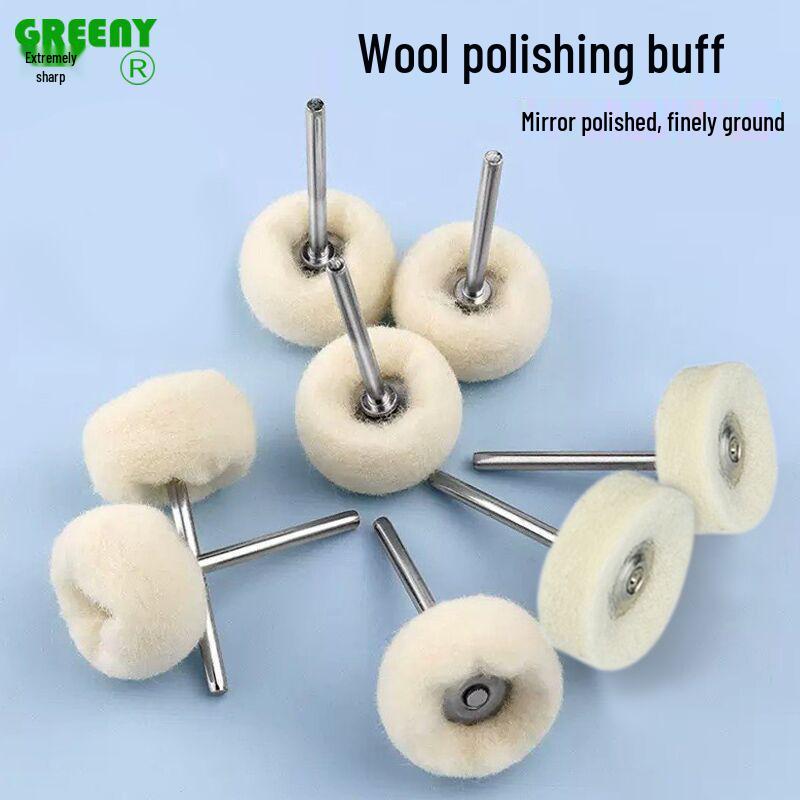

High-Quality Wool Felt Polishing Head, 3mm Shank for Jade, Wood, Metal, and Watch Band Carving. T-Shaped 3mm Shank