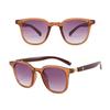 Fashion Wood Grain Leg Rice Nail Square Sunglasses For Men And Women UV Protection Sun Glasses Sunshade Eyeglasses