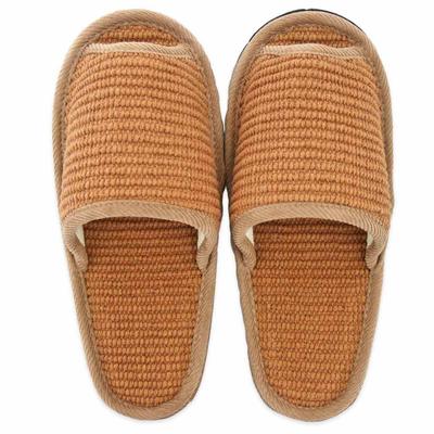 Hakihaki Kobo Slippers by Indian Cotton Slippers with Stitched Felt Made In Up To Brown - CREO, Soles, Medium, Japan, Quiet, 25cm,