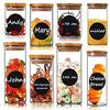 180pcs Preprinted Spice Jar Sticker Labels Water Resistant Write-On Reusable