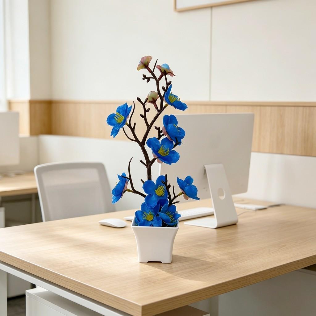 Plum Blossom Artificial Plant With Plastic Material For Home Decor And Spring Festival Displays