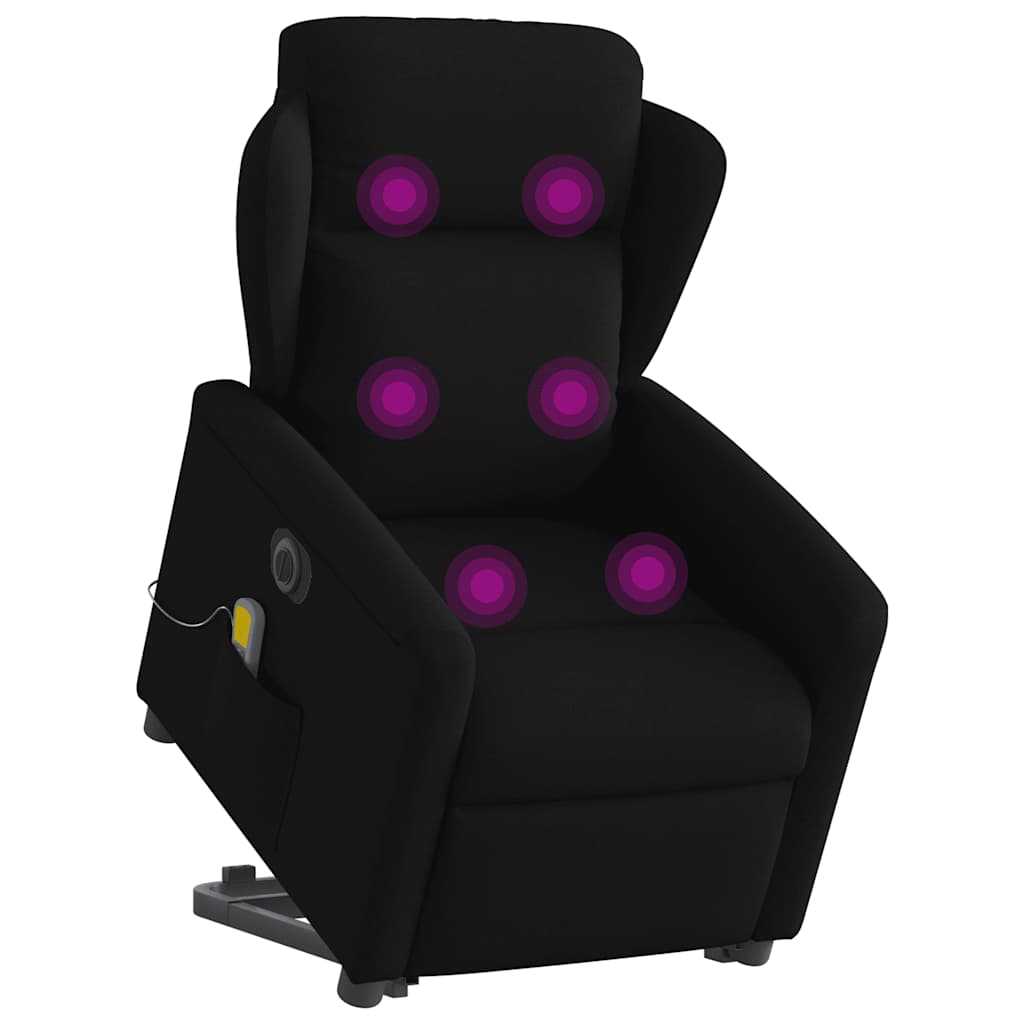 Lift-Up Massage Chair, Electric, Reclining, Black