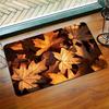1Pcs Anti Fatigue Kitchen Rugs, Autumn Maple Leaves Print Waterproof Non-Slip Thick Cushioned Kitchen Mat Heavy Duty Comfort Standing Mat for Kitchen