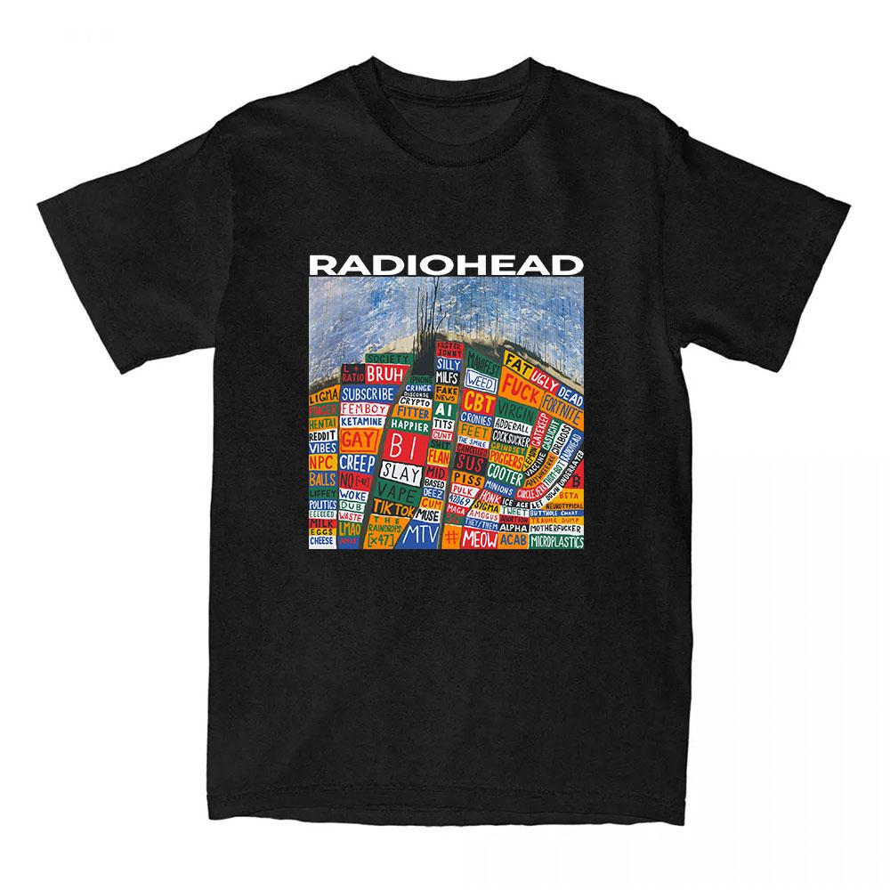 Hail To The Thief Radiohead Tshirts Cotton Short Sleeve Fashion T-shirt Loose Casual Unisex Streetwear Women Men Clothing