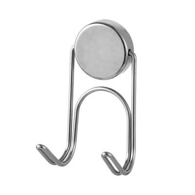 Dual Hook Magnetic Hooks Stainless Steel Multifunctional Magnets Hanging Hooks Heavy Duty Refrigerator Hook