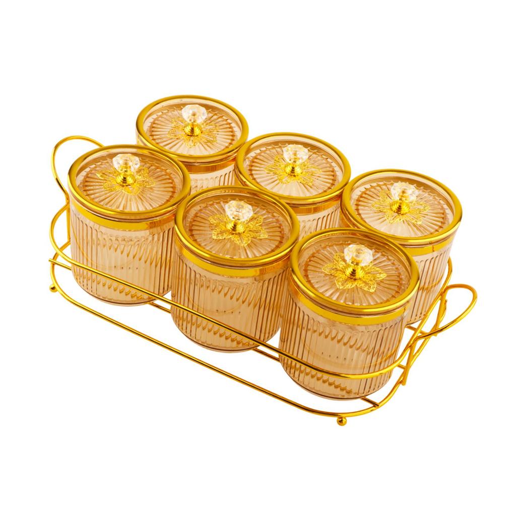 Divided Nut and Candy Serving Container with Lid Solid Pattern Luxury Tray for Family Dinner Appetizers