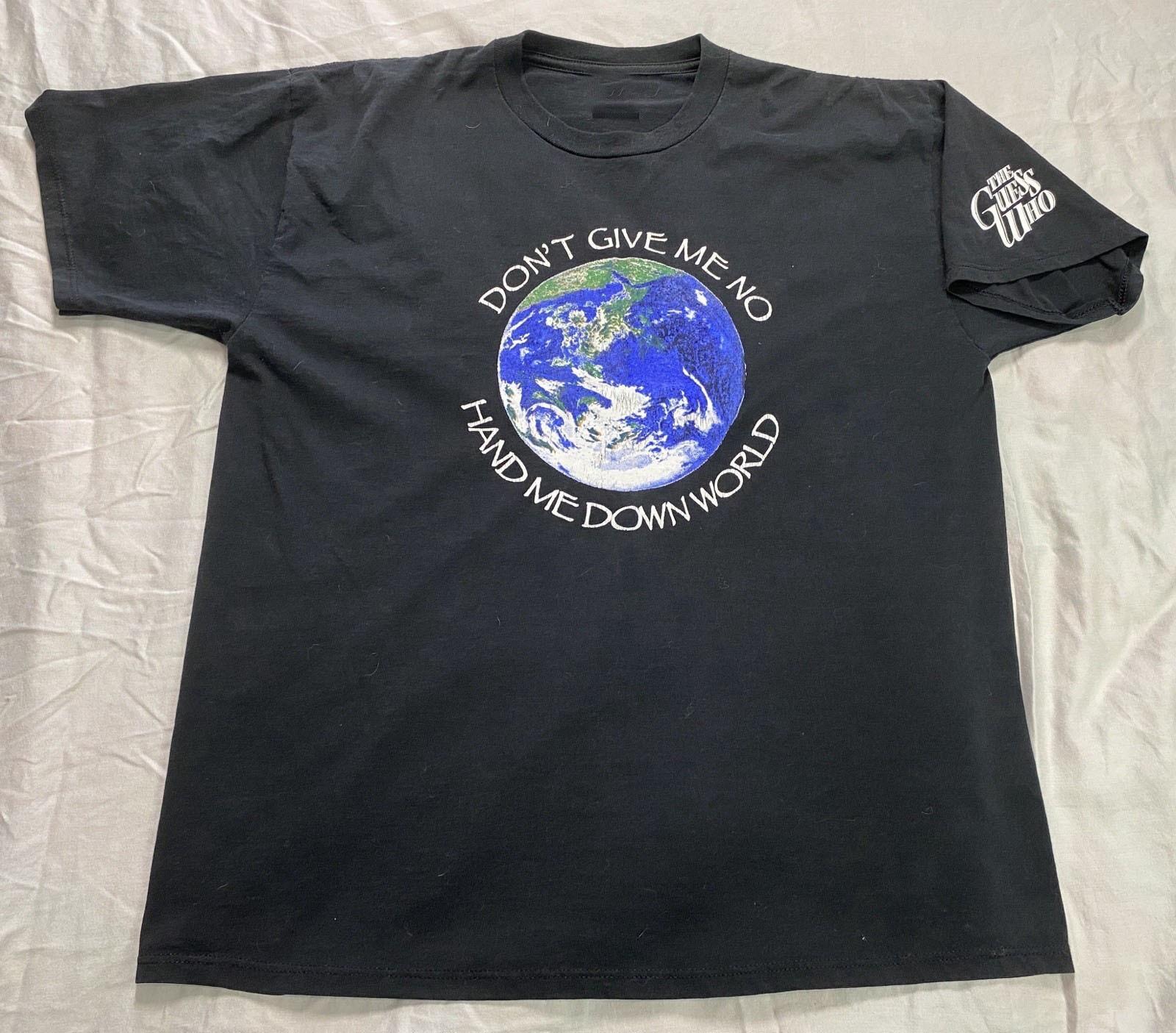 The Guess Who World Earth T Shirt Black Cotton Unisex S-5XL EM1518 Unisex T-Shirt S