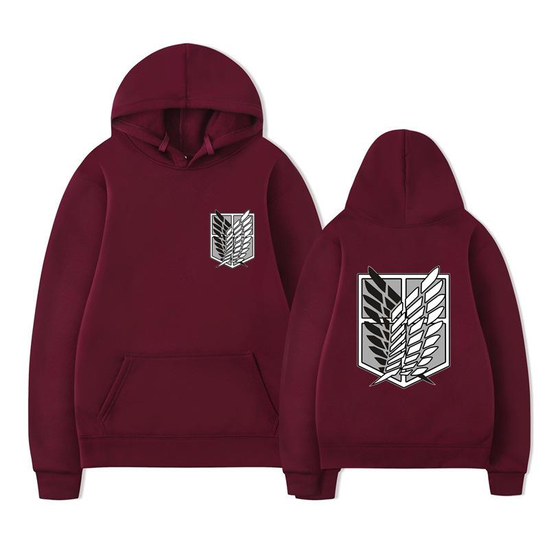 Attack on Titan Survey Corps Men's Hoodies Boys Harajuku Girls Pullover Fancy Music Gift Loose Comfortable Sweatshirt